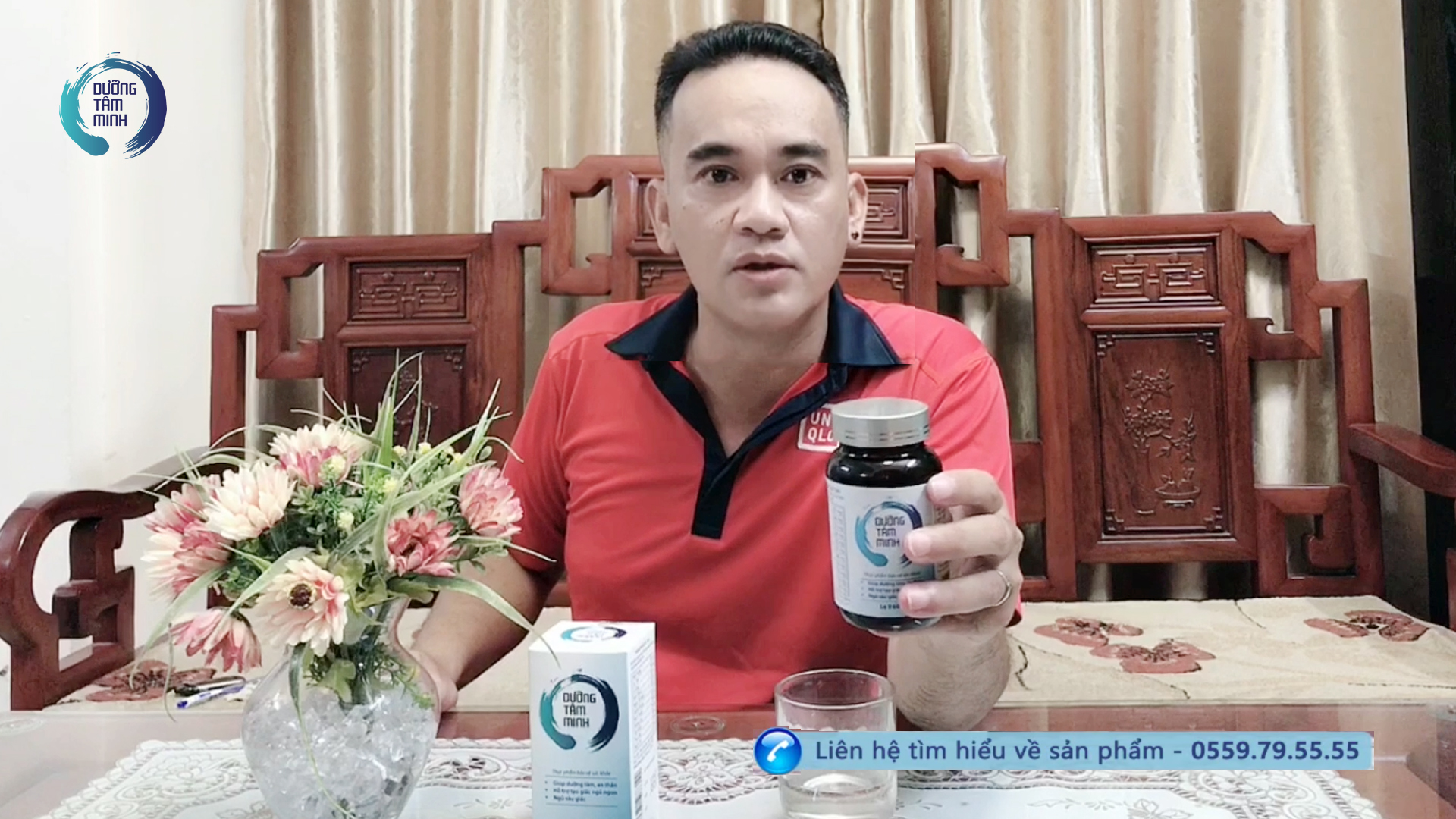 Anh Quang sống tại Hà Nội chia sẻ về bệnh mất ngủ của anh và về sản phẩm Dưỡng Tâm Minh